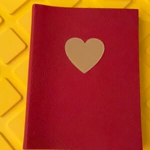 NWOT Leather covered red scrapbook